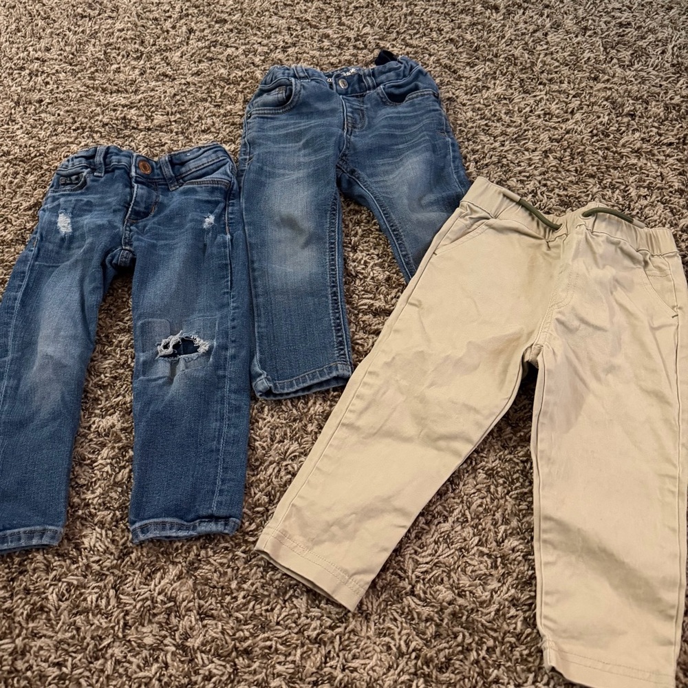 Toddler jeans and Khaki Pants lot
